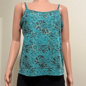 Fashion Bug Turquoise Lace Camisole